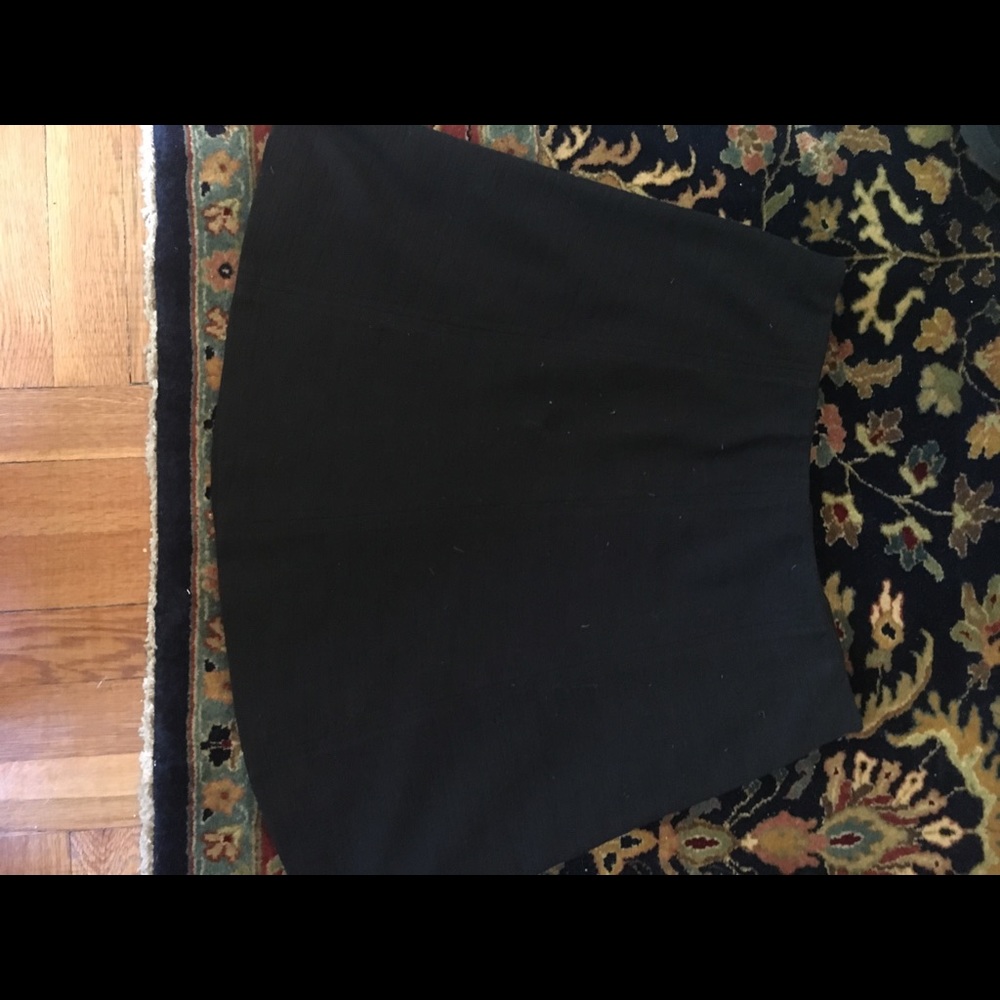 Black mini skirt